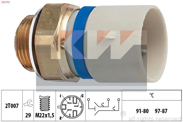 Handler.Part Switch, reverse light KW 560009 1