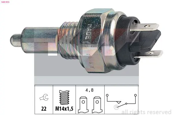 Handler.Part Switch, reverse light KW 560015 1