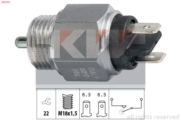 Handler.Part Switch, reverse light KW 560010 1