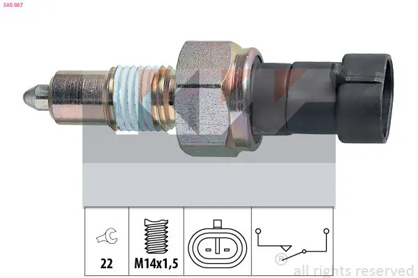 Handler.Part Switch, reverse light KW 560067 1