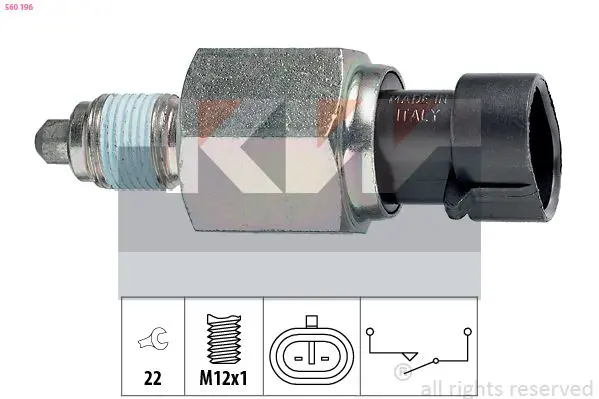 Handler.Part Switch, reverse light KW 560196 1