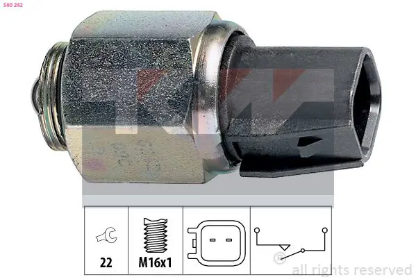 Handler.Part Switch, reverse light KW 560242 1