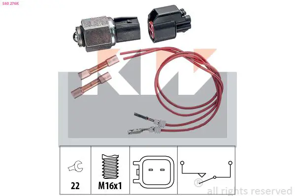 Handler.Part Switch, reverse light KW 560276K 1