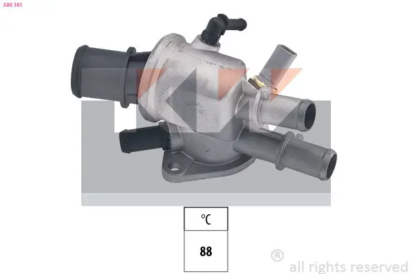 Handler.Part Thermostat, coolant KW 580181 1