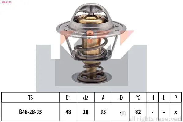 Handler.Part Thermostat, coolant KW 580415S 1