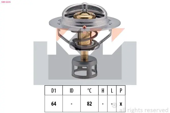 Handler.Part Thermostat, coolant KW 580523S 1