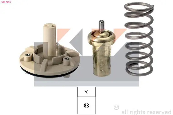 Handler.Part Thermostat, coolant KW 580745S 1