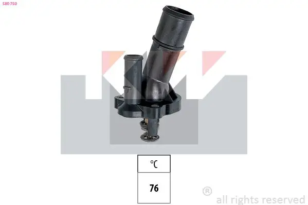 Handler.Part Thermostat, coolant KW 580750 1