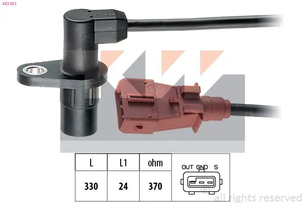 Handler.Part Sensor, crankshaft pulse KW 453021 1