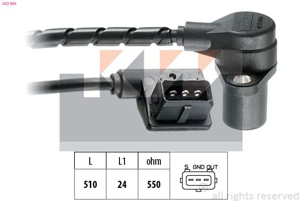 Handler.Part Sensor, crankshaft pulse KW 453065 1