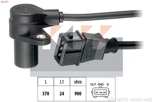 Handler.Part Sensor, crankshaft pulse KW 453077 1