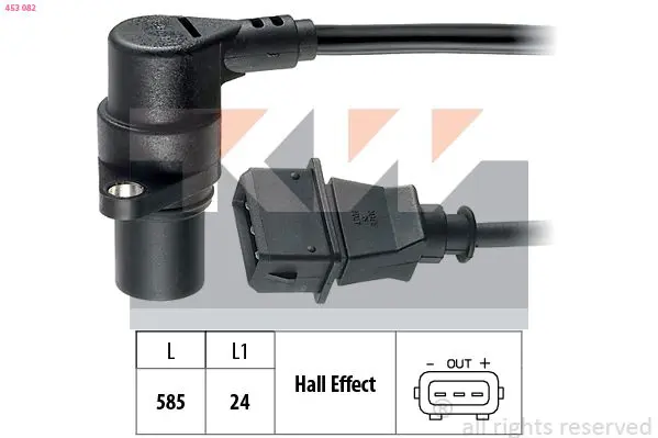 Handler.Part Sensor, crankshaft pulse KW 453082 1