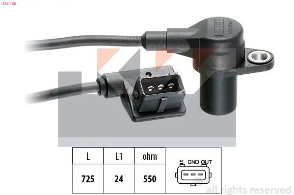 Handler.Part Sensor, crankshaft pulse KW 453130 1