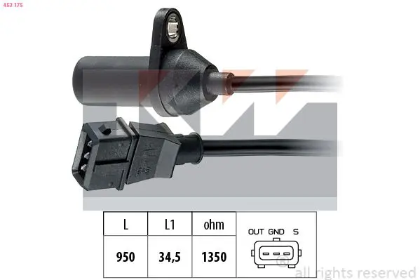 Handler.Part Sensor, crankshaft pulse KW 453175 1