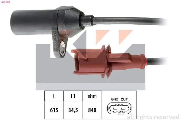 Handler.Part Sensor, crankshaft pulse KW 453205 1