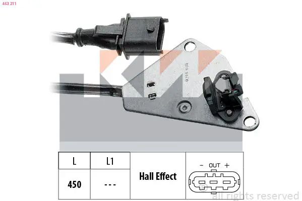 Handler.Part Sensor, camshaft position KW 453211 1