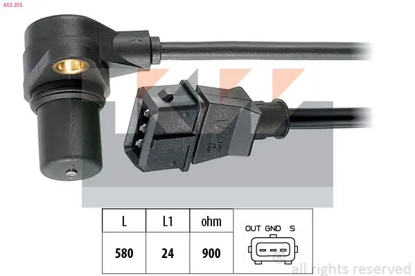 Handler.Part Sensor, crankshaft pulse KW 453215 1