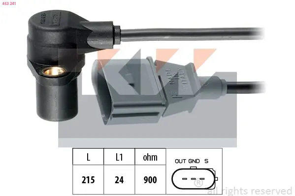 Handler.Part Sensor, crankshaft pulse KW 453241 1