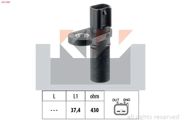 Handler.Part Sensor, crankshaft pulse KW 453280 1