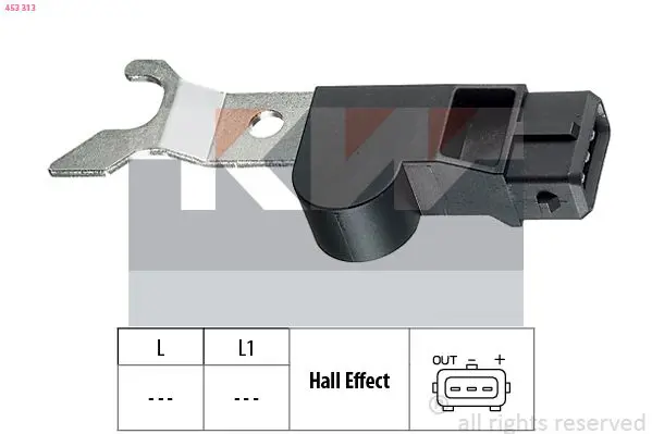 Handler.Part Sensor, camshaft position KW 453313 1