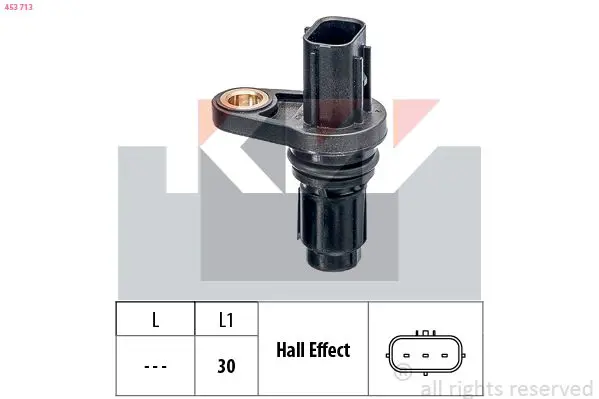 Handler.Part Sensor, camshaft position KW 453713 1