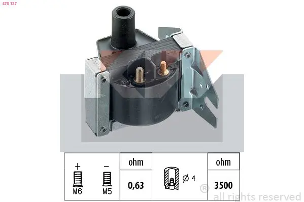 Handler.Part Ignition coil KW 470127 1