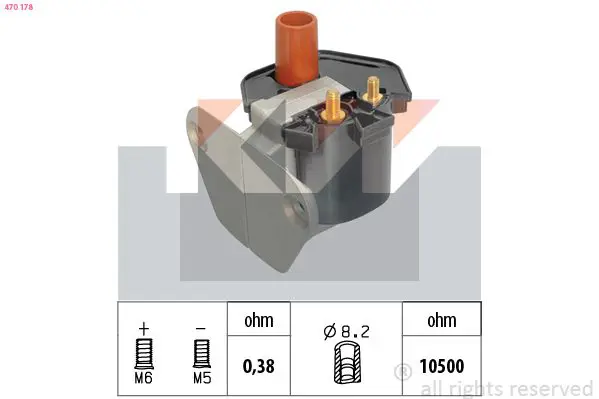 Handler.Part Ignition coil KW 470178 1