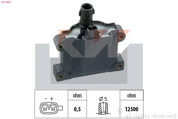 Handler.Part Ignition coil KW 470285S 1