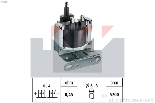 Handler.Part Ignition coil KW 470341 1