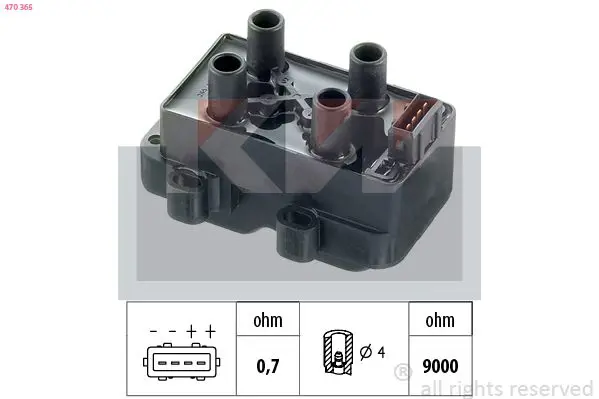 Handler.Part Ignition coil KW 470365 1