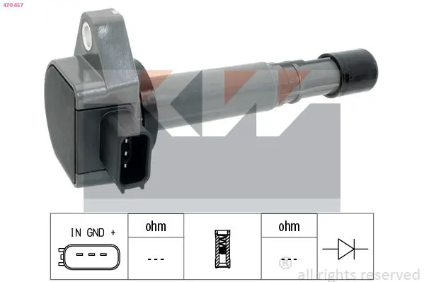 Handler.Part Ignition coil KW 470457 1