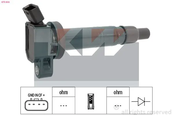 Handler.Part Ignition coil KW 470458 1