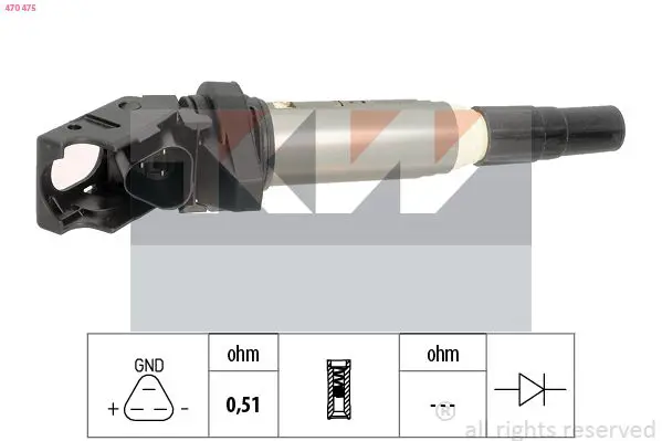 Handler.Part Ignition coil KW 470475 1