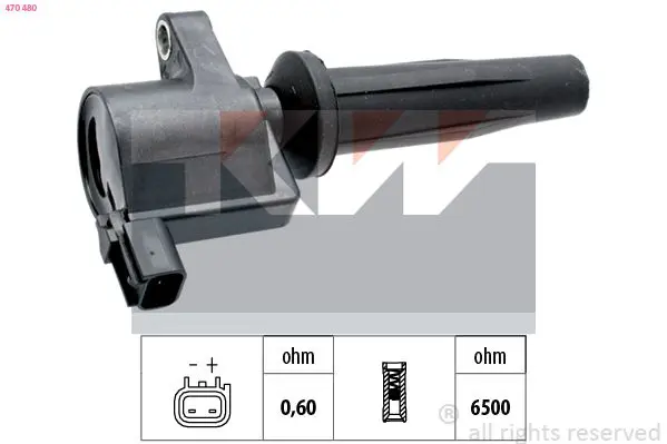 Handler.Part Ignition coil KW 470480 1