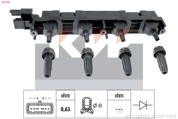 Handler.Part Ignition coil KW 470509 1