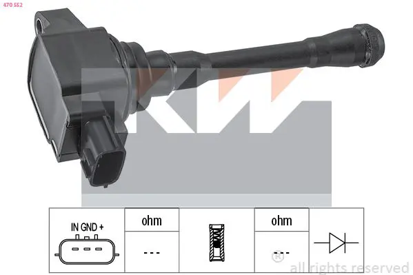 Handler.Part Ignition coil KW 470552 1