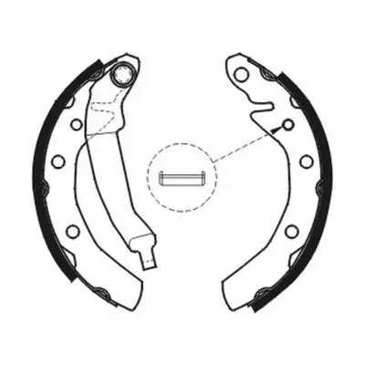 Handler.Part Brake shoe set ABE C00001ABE 2