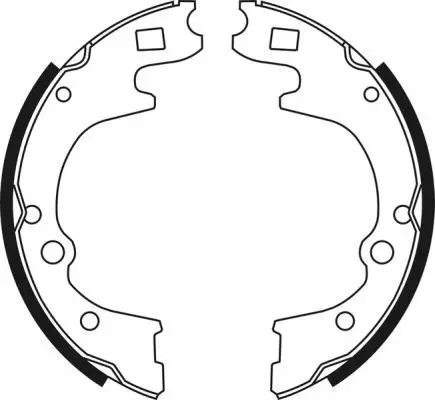 Handler.Part Brake shoe set ABE C00517ABE 2