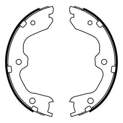 Handler.Part Brake shoe set, parking brake ABE C01067ABE 1