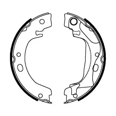 Handler.Part Brake shoe set, parking brake ABE C02080ABE 3