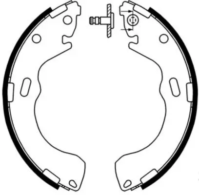 Handler.Part Brake shoe set ABE C03043ABE 2