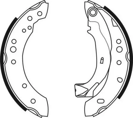 Handler.Part Brake shoe set ABE C0C019ABE 1