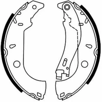 Handler.Part Brake shoe set ABE C0F007ABE 3