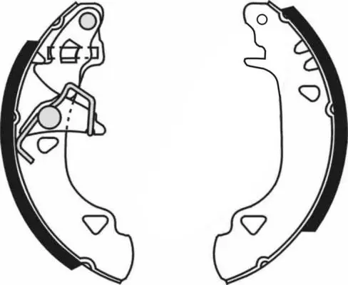 Handler.Part Brake shoe set ABE C0F009ABE 2