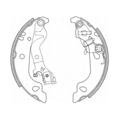 Handler.Part Brake shoe set ABE C0F018ABE 1