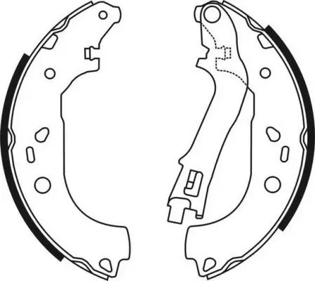 Handler.Part Brake shoe set ABE C0F032ABE 3