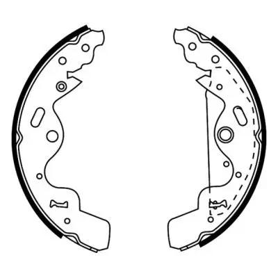 Handler.Part Brake shoe set ABE C0I002ABE 2