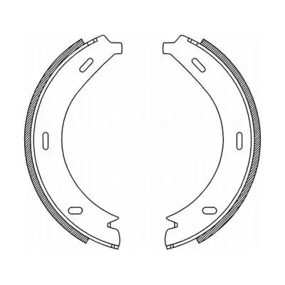 Handler.Part Brake shoe set, parking brake ABE CRM005ABE 1