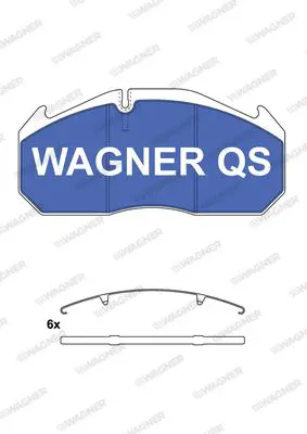 Handler.Part Brake pad set, disc brake WAGNER 2903004950 1