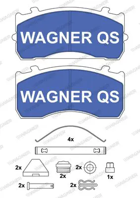 Handler.Part Brake pad set, disc brake WAGNER 2911504950 1